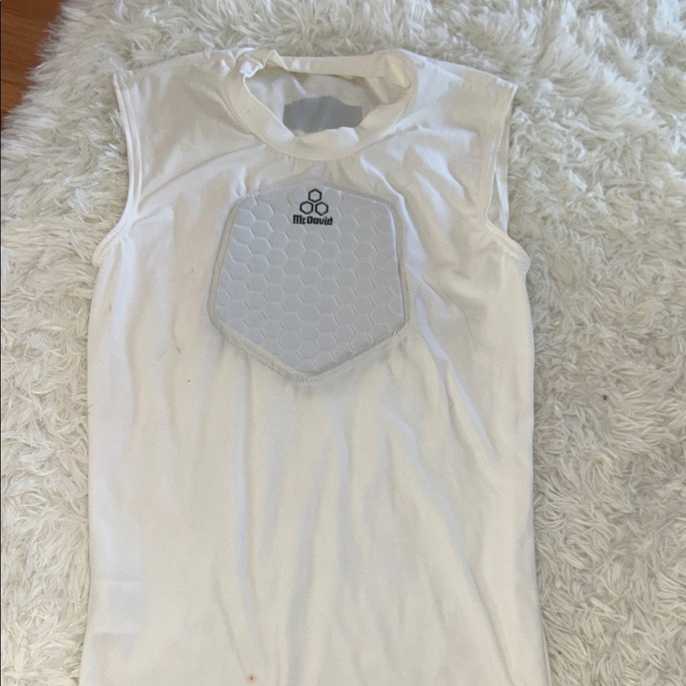 Men's MCDAVID CHEST PROTECTOR White Padded Tank Top